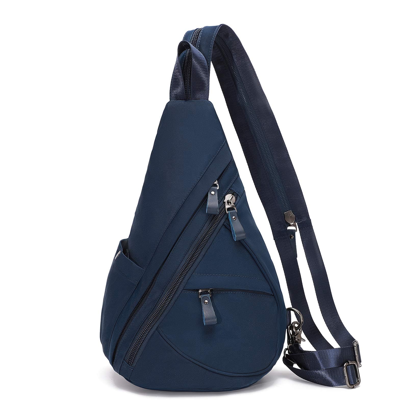 KL928 Nylon Sling Bag - Small Crossbody Backpack Shoulder Casual Daypack Multipurpose Rucksack for Men Women(Navy)