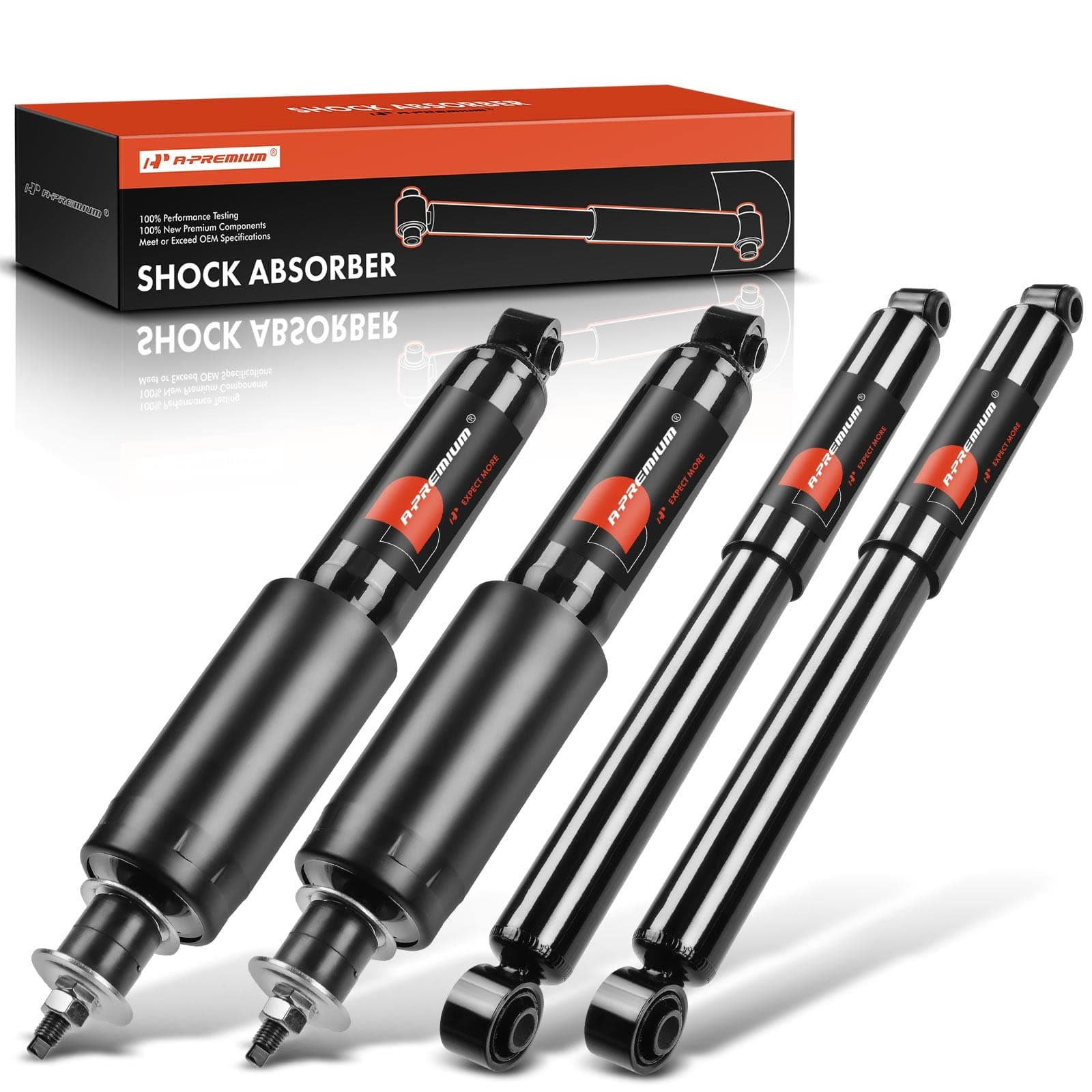 A-Premium Set (4) Front and Rear Shock Absorber Compatible with Mitsubishi Montero Sport 2000 2001 2002 2003 2004, Driver and Passenger Side