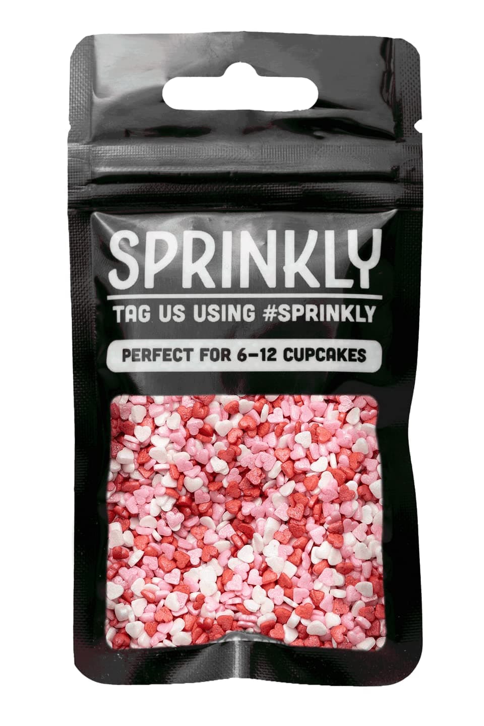 SPRINKLY - Glimmer Hearts - Pink, Red & White (Mini) - 25g