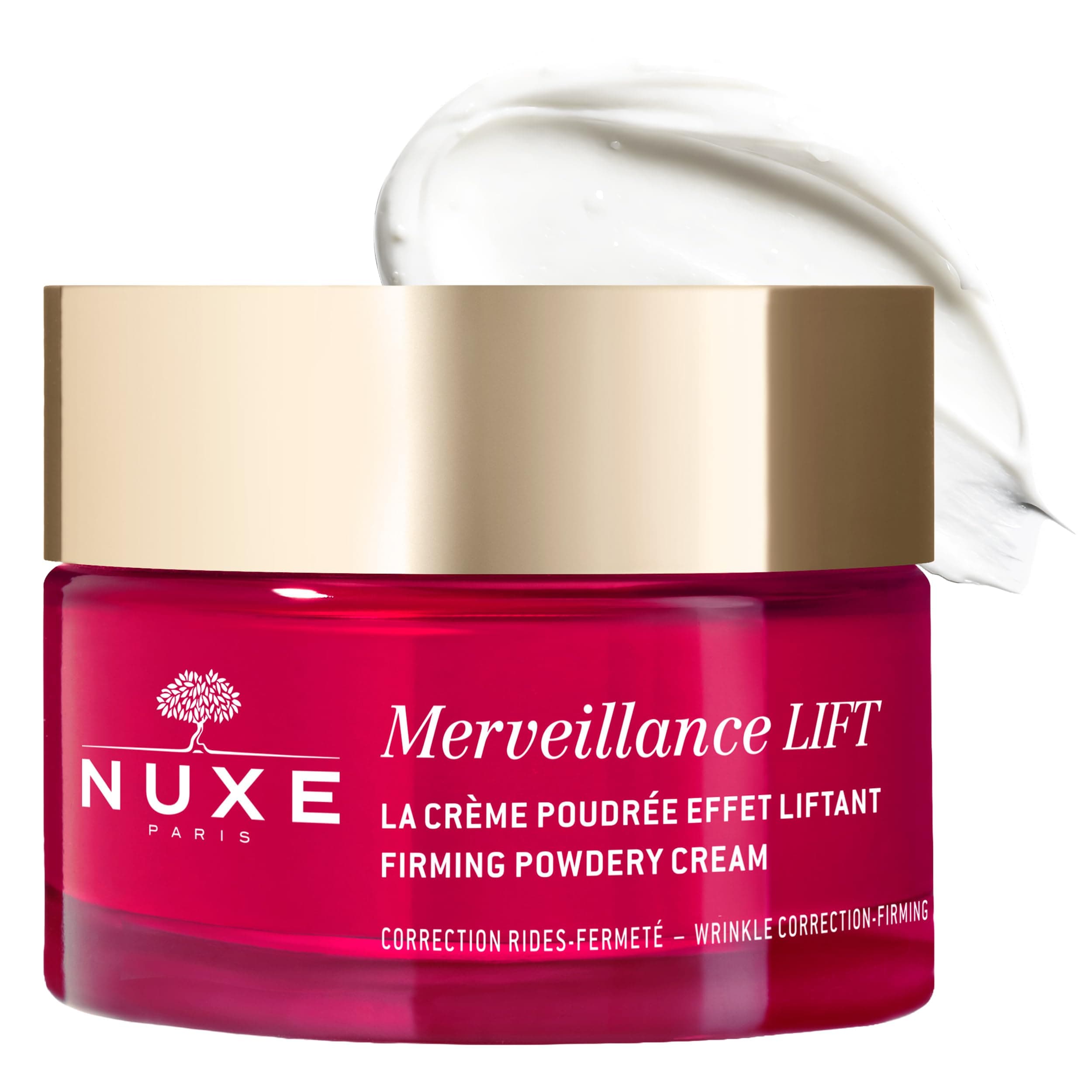 Nuxe Merveillance Lift Firming Powdery Cream 50ml, Wrinkle-Smoothing Day Cream, Firms & Lifts Dry Skin, With Soft Powdery Texture, Vegan Formula