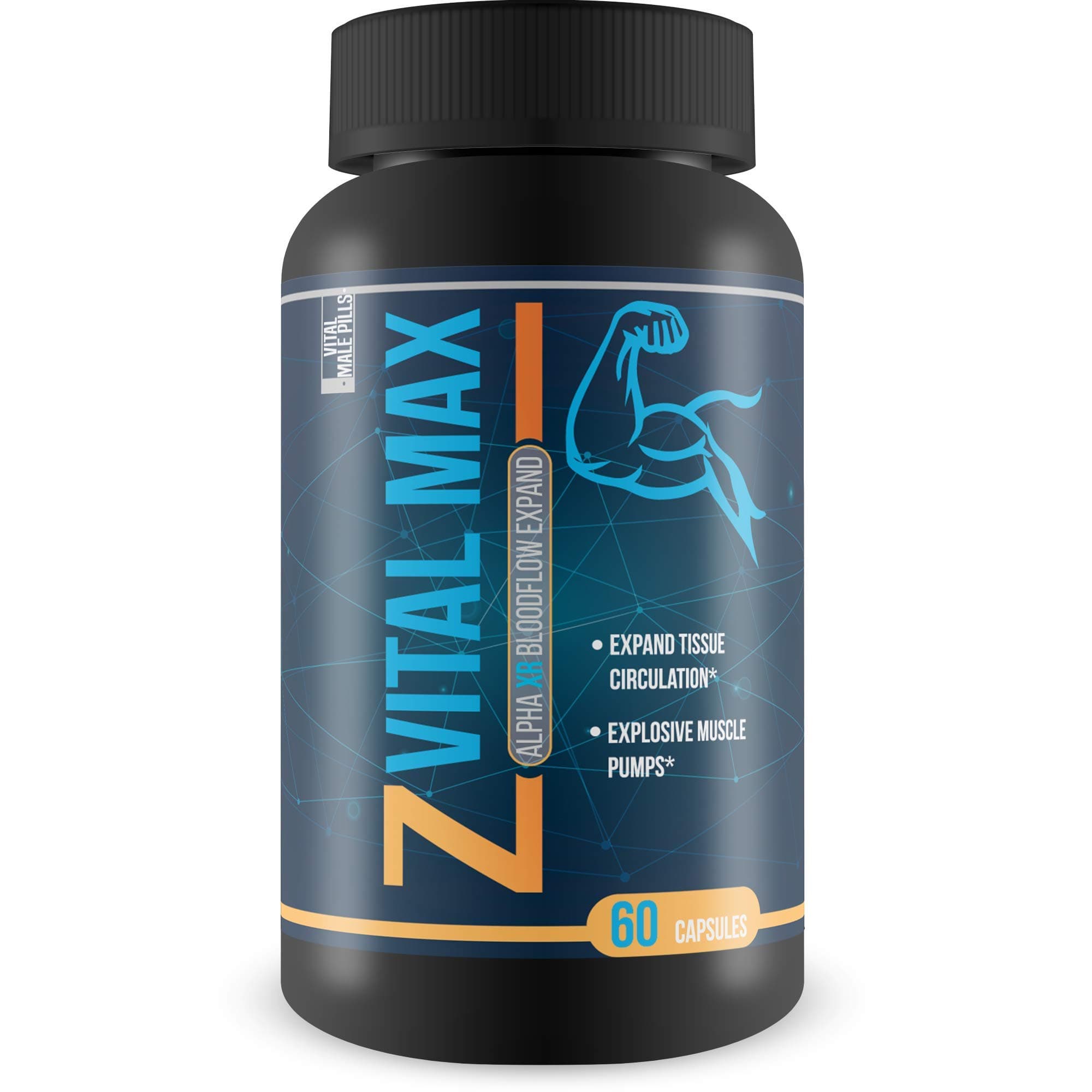 - Z Vital Max N02 - Alpha XR Bloodflow Expand - Expand Veins and Tissues with Increased Blood Flow - Made with potently sourced L-Argenine a Natural vasodialator - Great for preworkout or pre Activity