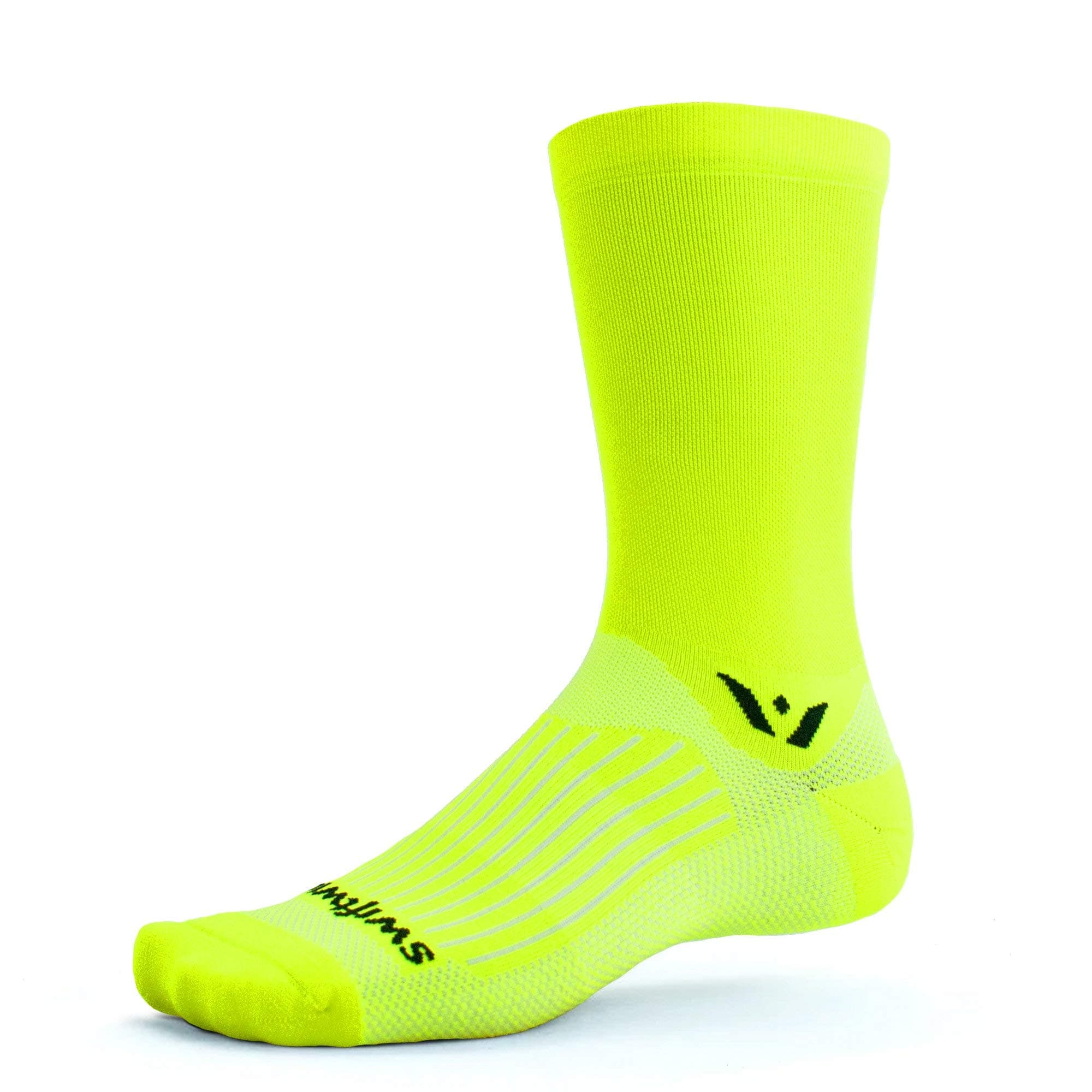 Swiftwick- ASPIRE SEVEN Cycling Socks, Firm Compression Fit, Tall Crew