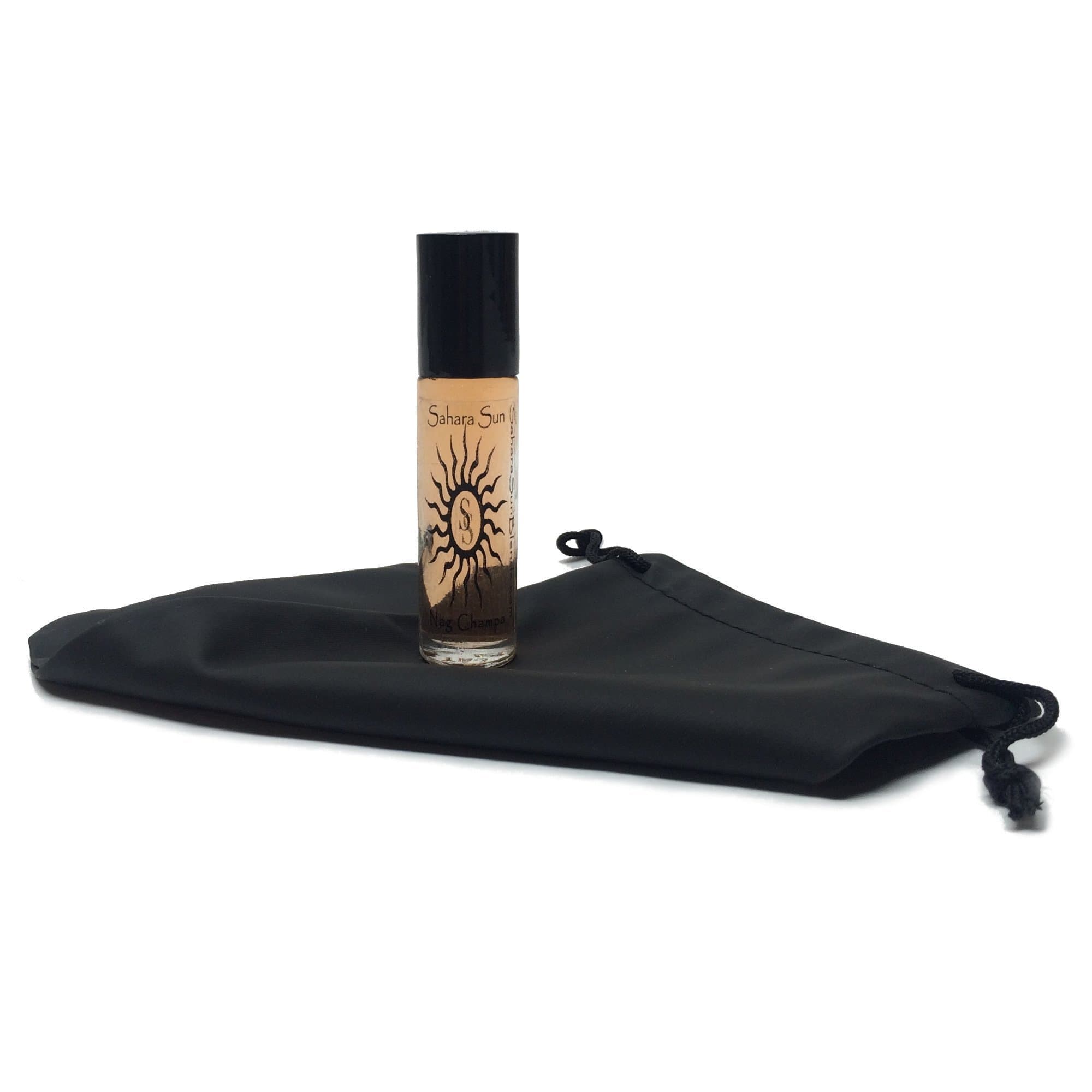 Nag Champa - Frangrance Oil - The Original by Sahara Sun Blends Includes Drawstring Bag
