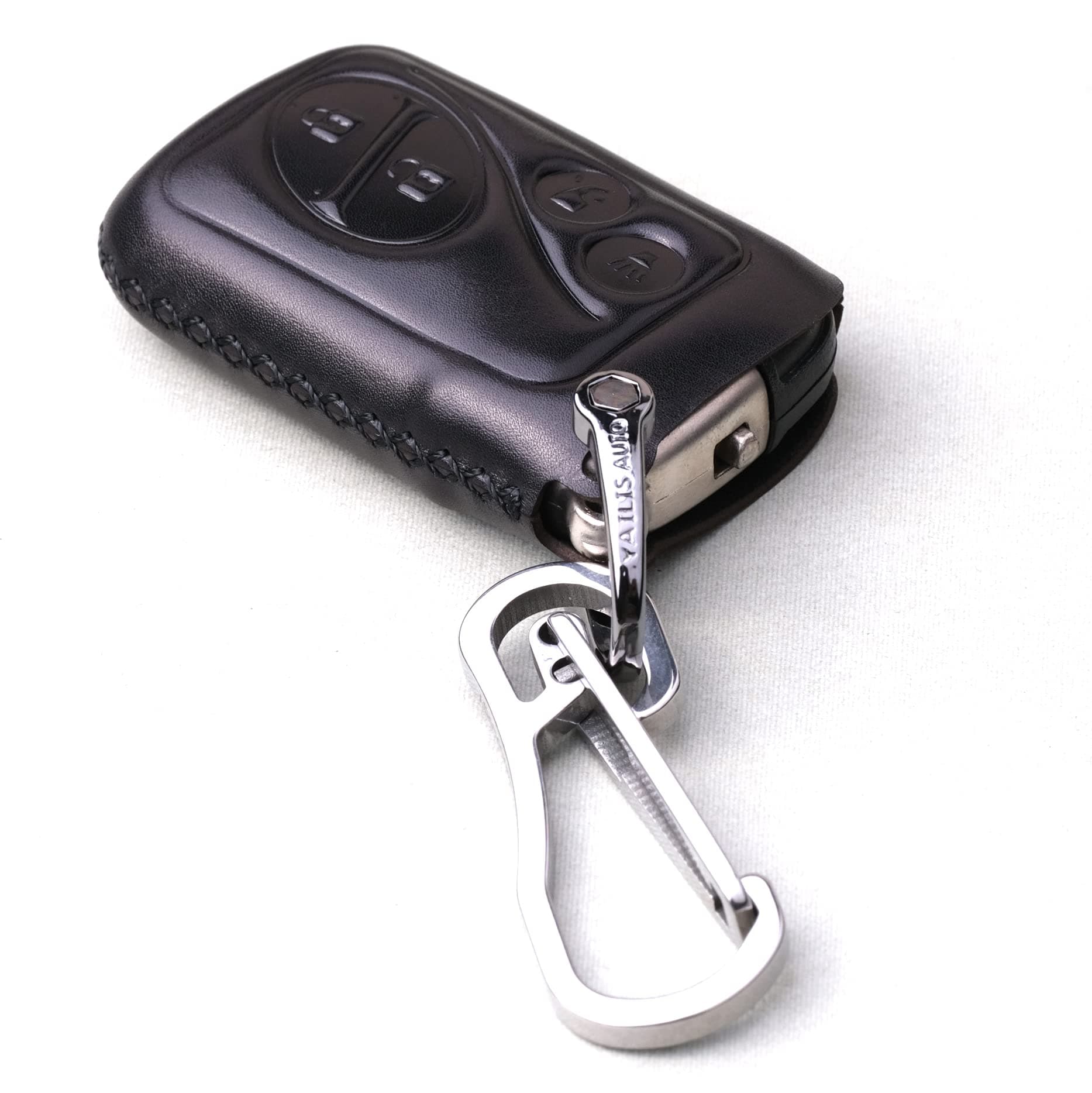Italian Leather Key Fob Cover Case holder compatible with Lexus ES RX GX GS KS RX350 GX460 ES350 GS ISC IS LS