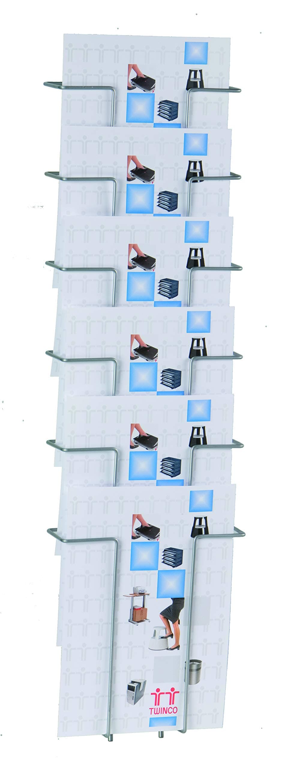 TWINCOA4 6 Compartment Literature Holder