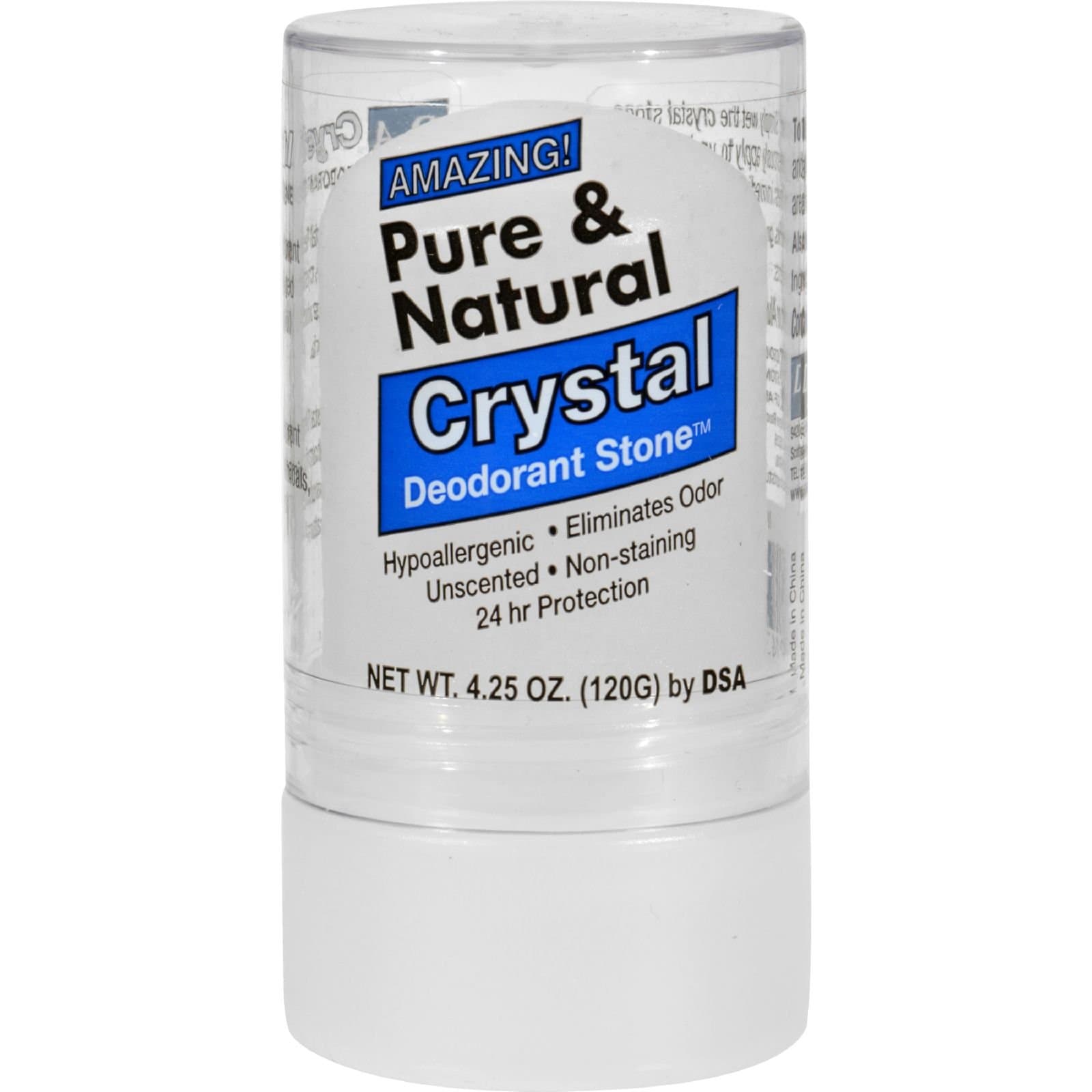 Pure and Natural Crystal Deodorant Stone, 4.25 Ounce