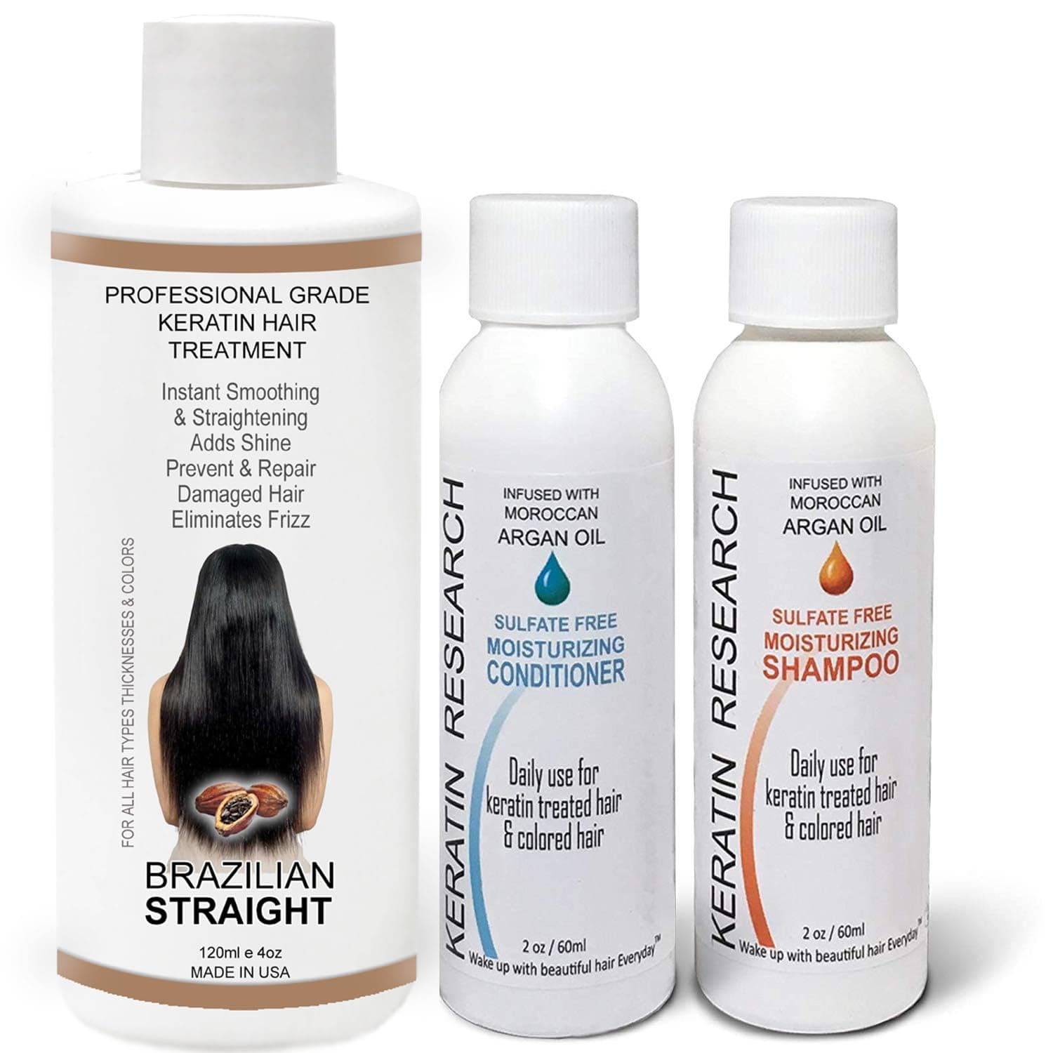 Brazilian Blowout Hair Treatment Complex 120ml Professional Results Straightens and Smooths Hair Queratina a Brasilera Tratamiento