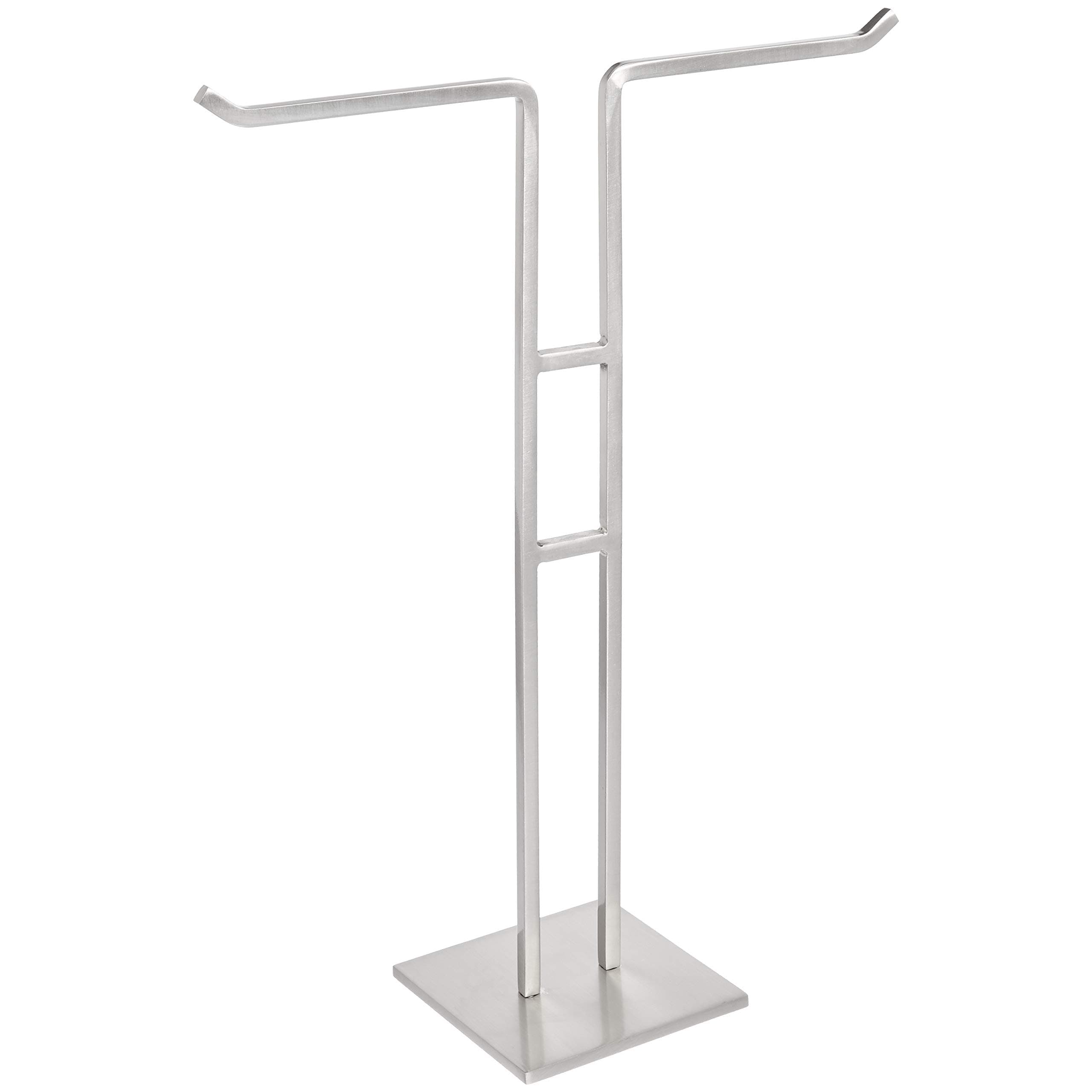Amazon Basics Dual-Arm T-Bar Hand Towel Holder Rack