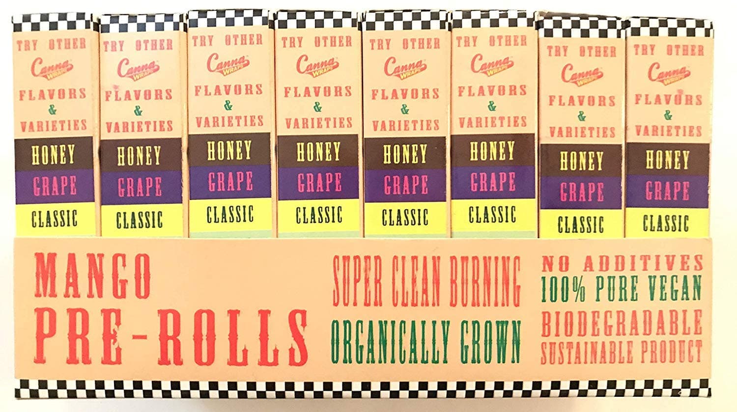 cannawraps 128 Pre Rolled Cones Rolling Papers -4 x 32 Packs