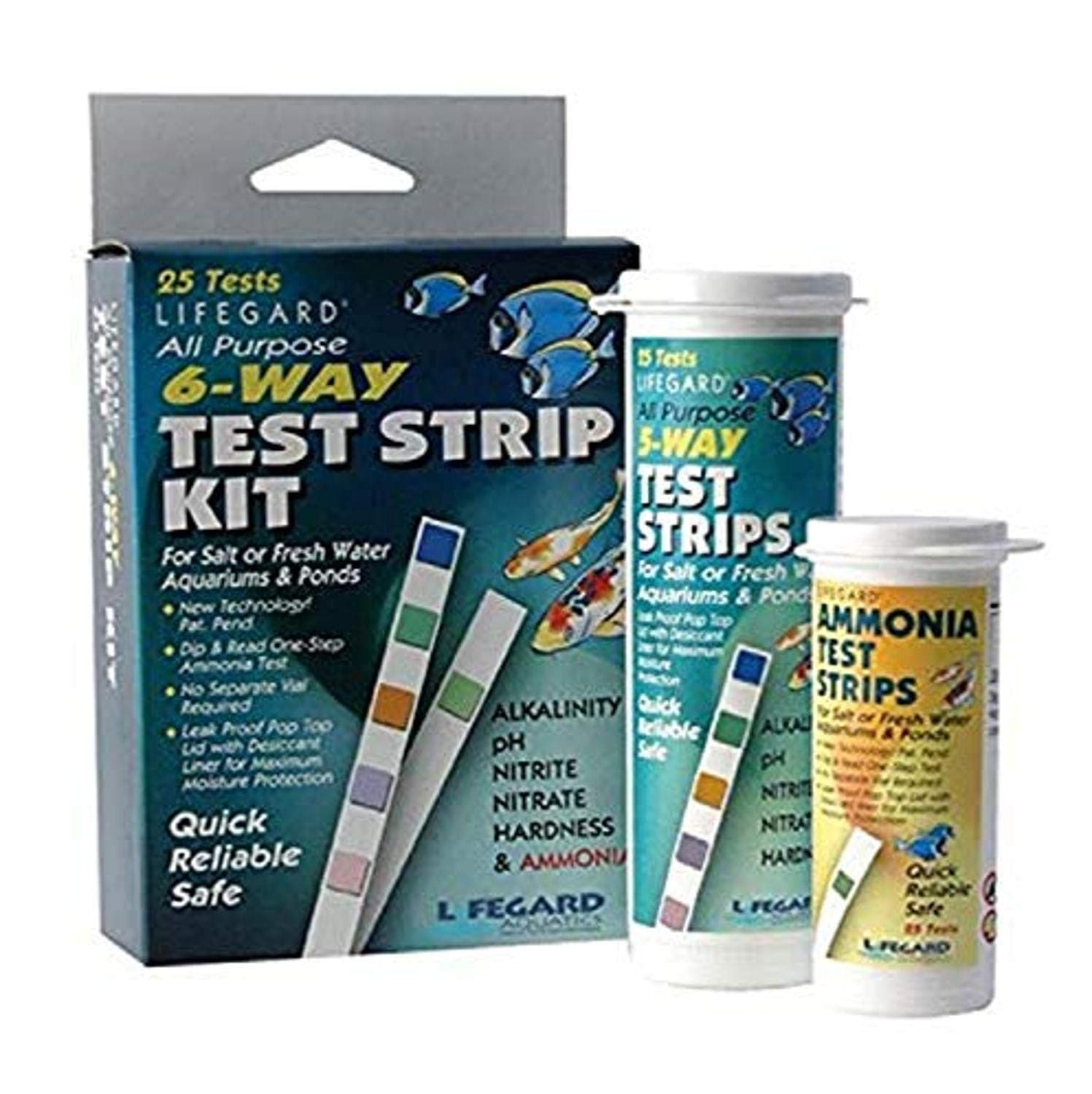 Lifegard Test Strips Aquatics 6 Way All Purpose Test Kit