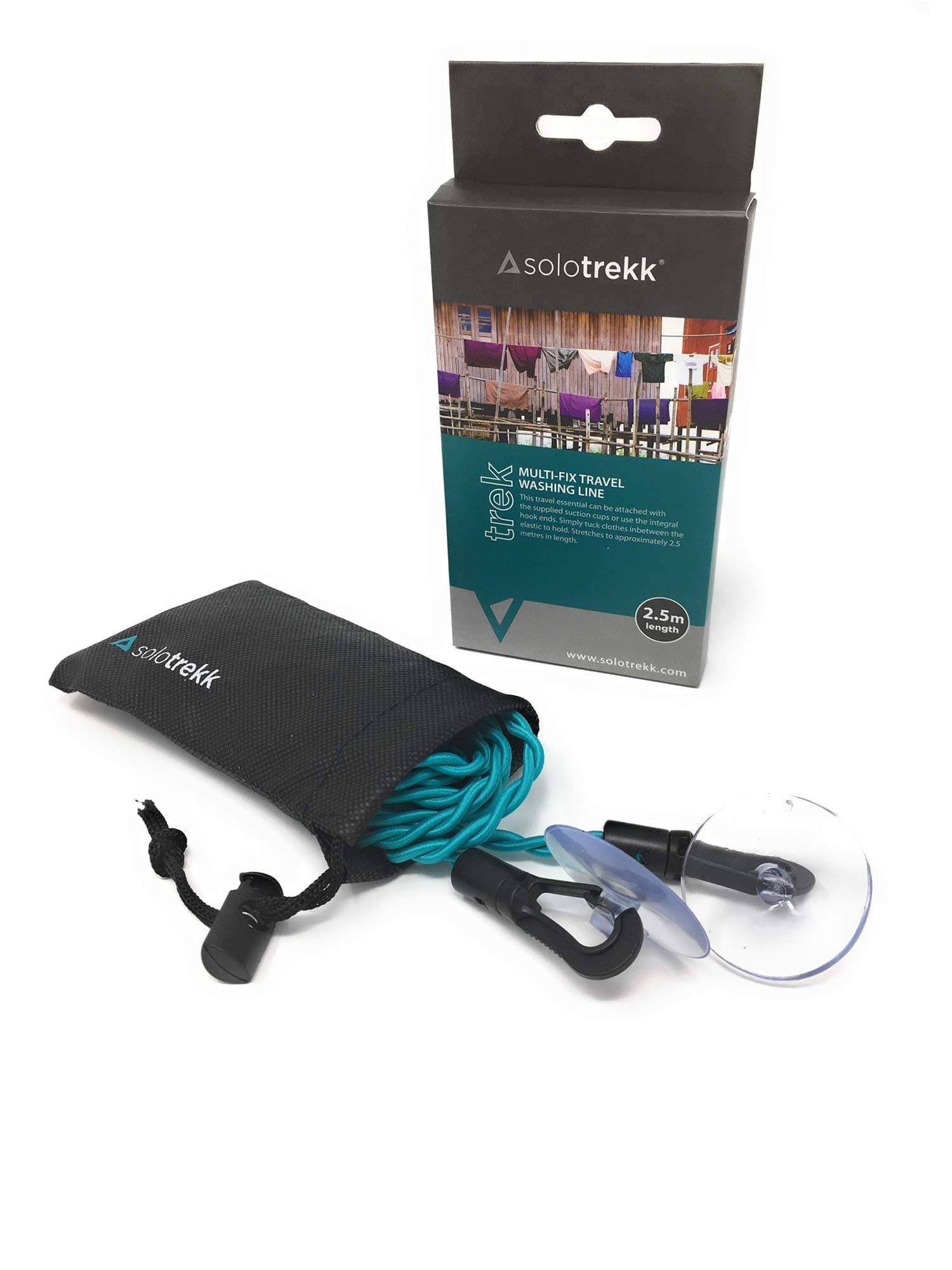 solotrekk Multi-Fix Pegless Travel Clothes Washing Line 2.5m