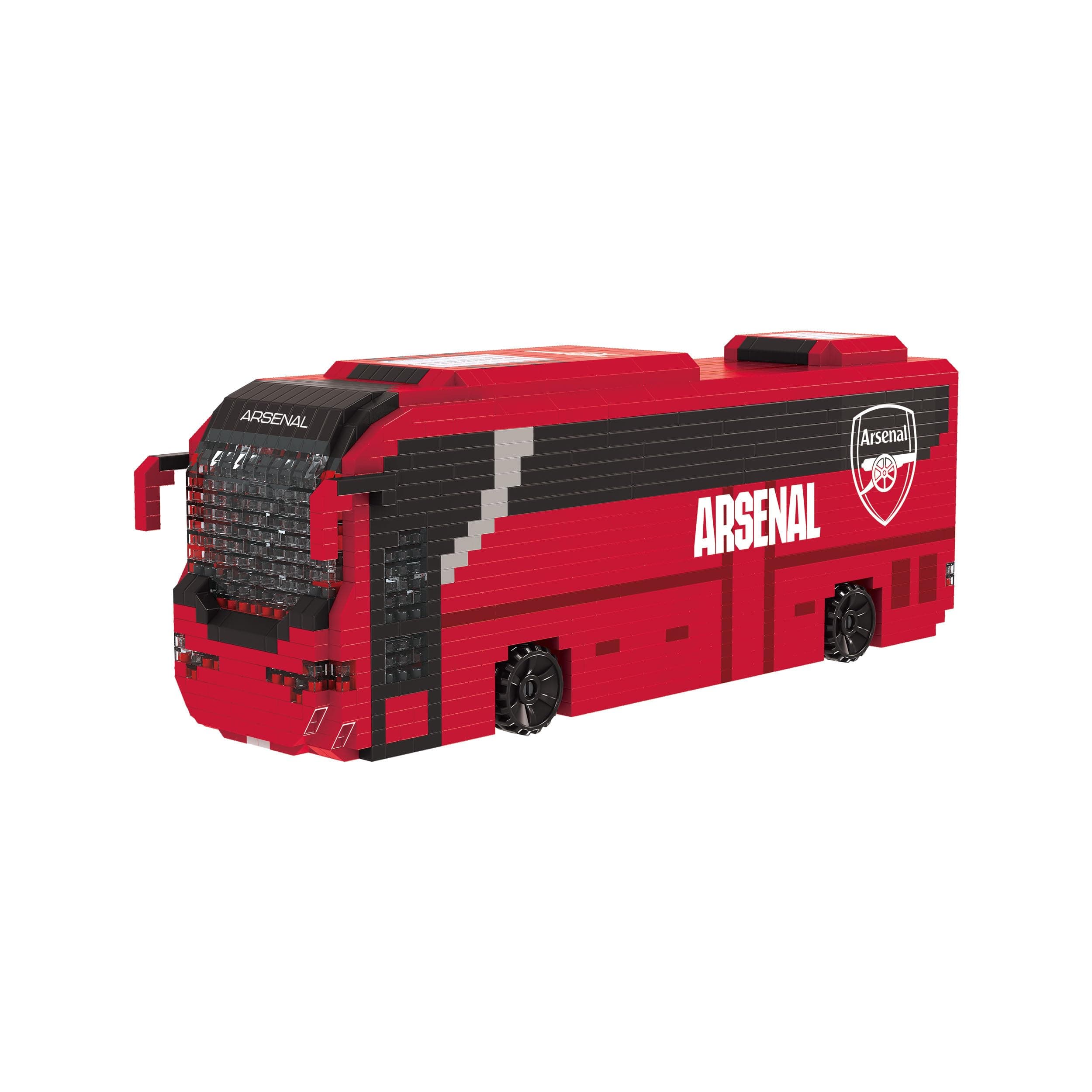 Officially Licensed Arsenal FC Football Bricks BRXLZ 3D Coach Model - Premier League Building Toy - 1347 Pieces - Ages 12+ - Sporting Item
