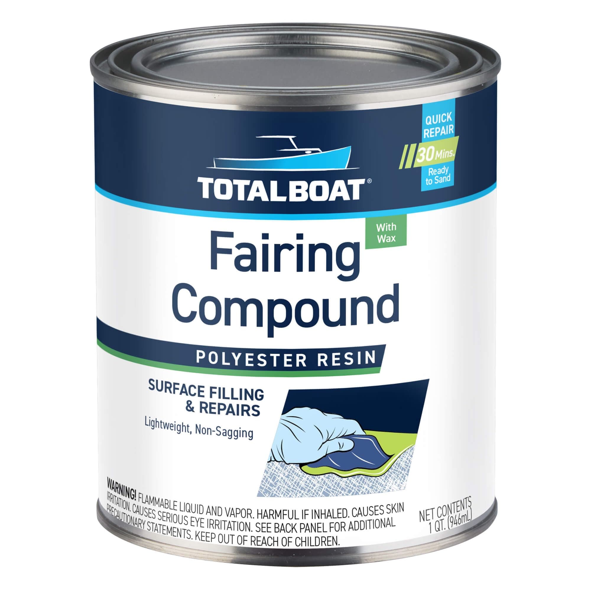 TotalBoat Polyester Fairing Compound (Quart Kit)