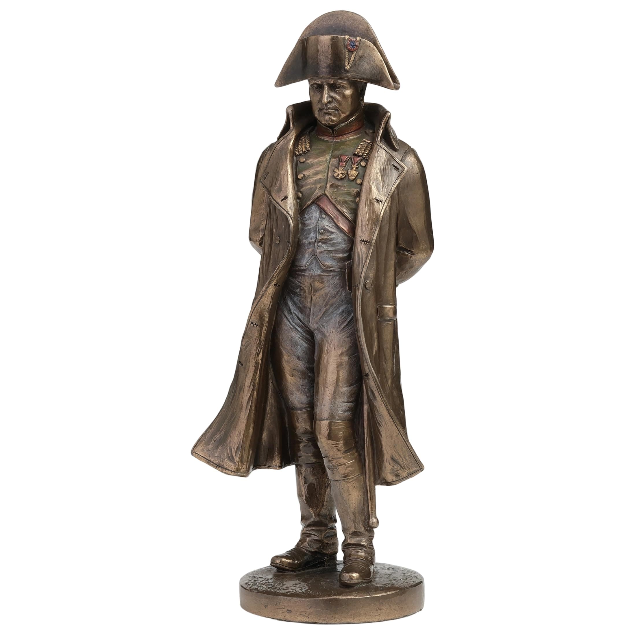 Veronese Design Napoleon Bonaparte Hands in The Back Holding Monocular Cold Cast Resin Bronze Finish Statue Home Decor Sculpture