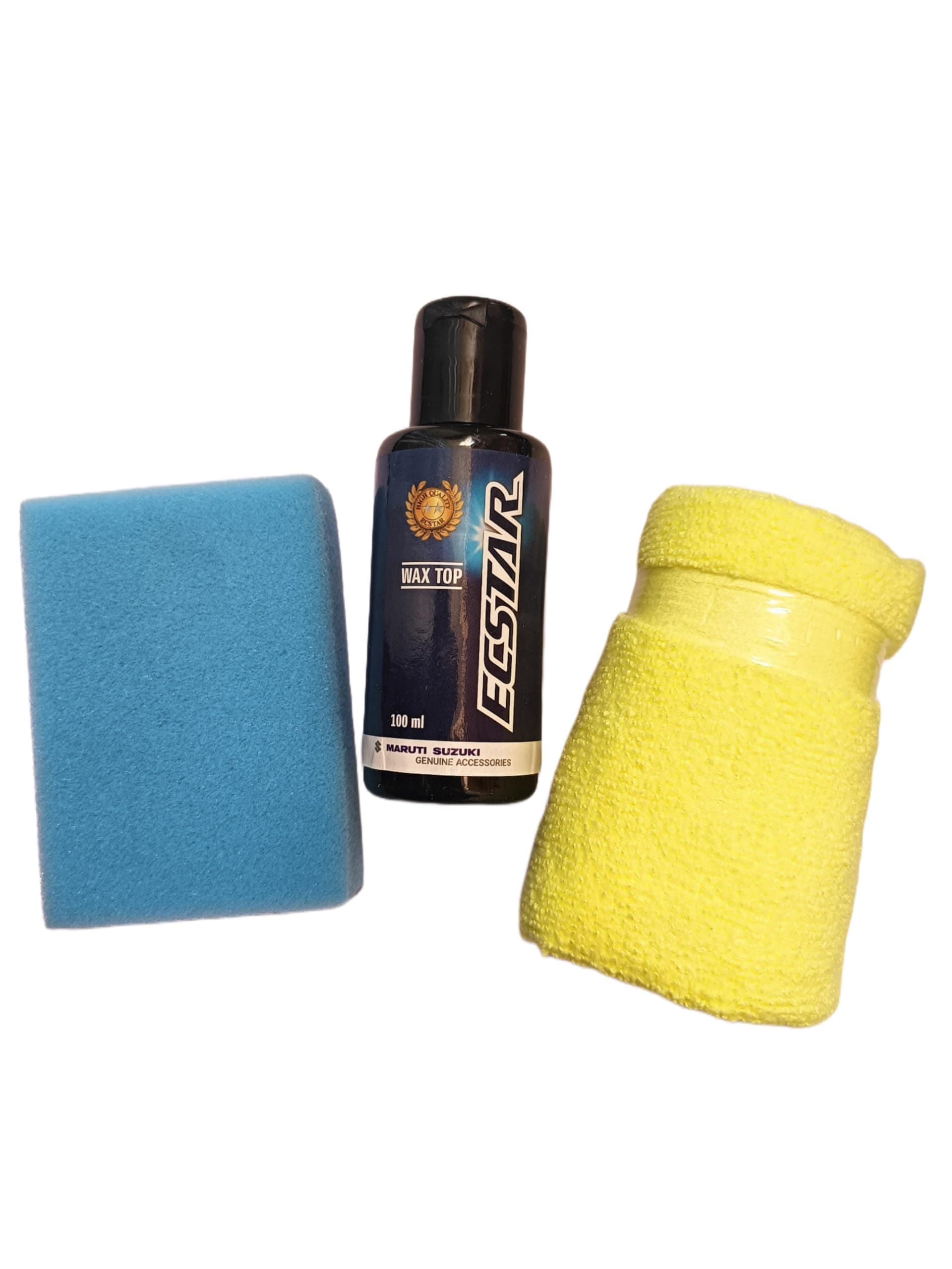 MY IND Car Accessories, Wax It, Ecstar Wax Kit (100 Ml) Genuine Paint Protection Polish(3 Item), Multicolor