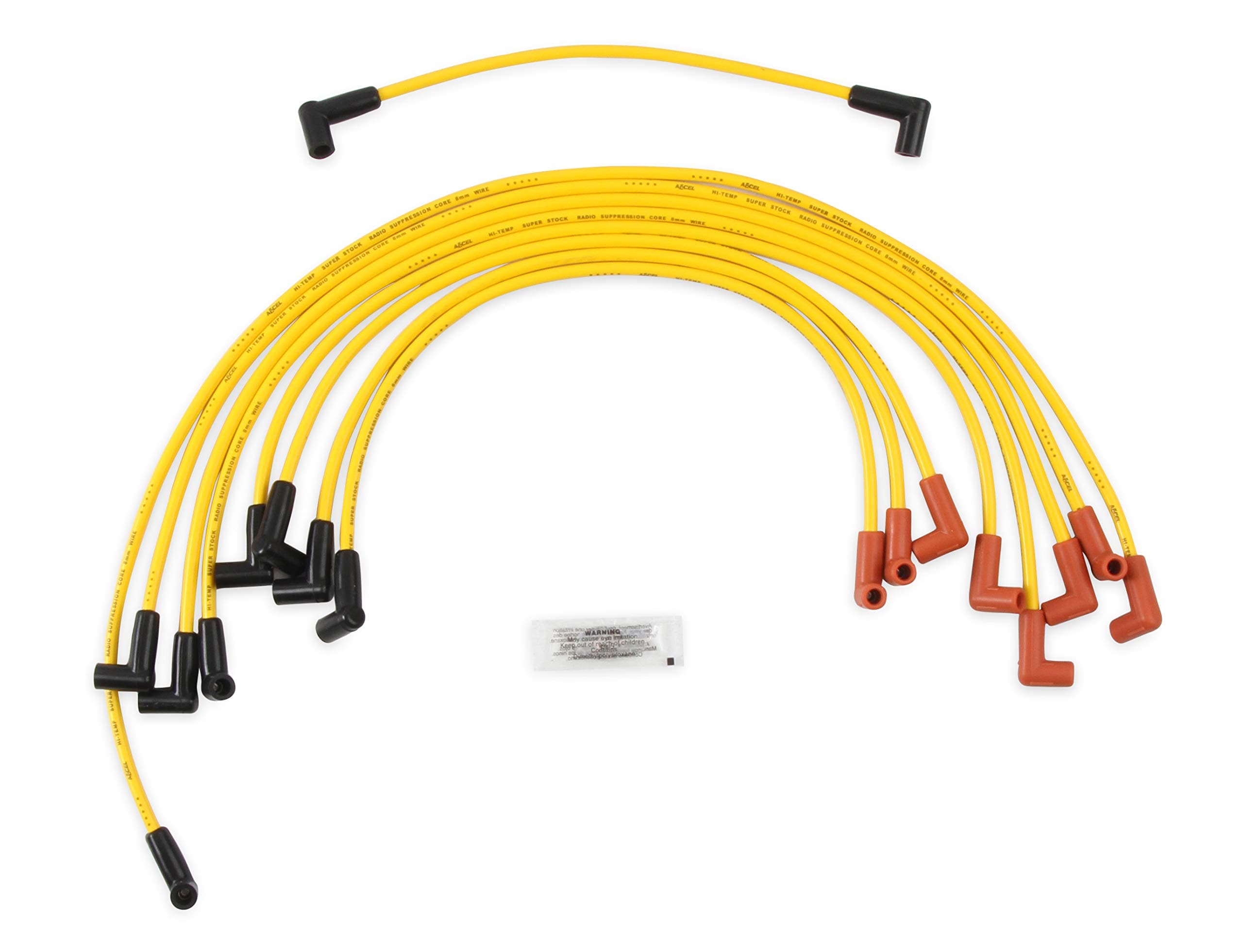 ACCEL 4048 8mm Super Stock Graphite Custom Wire Set - Yellow