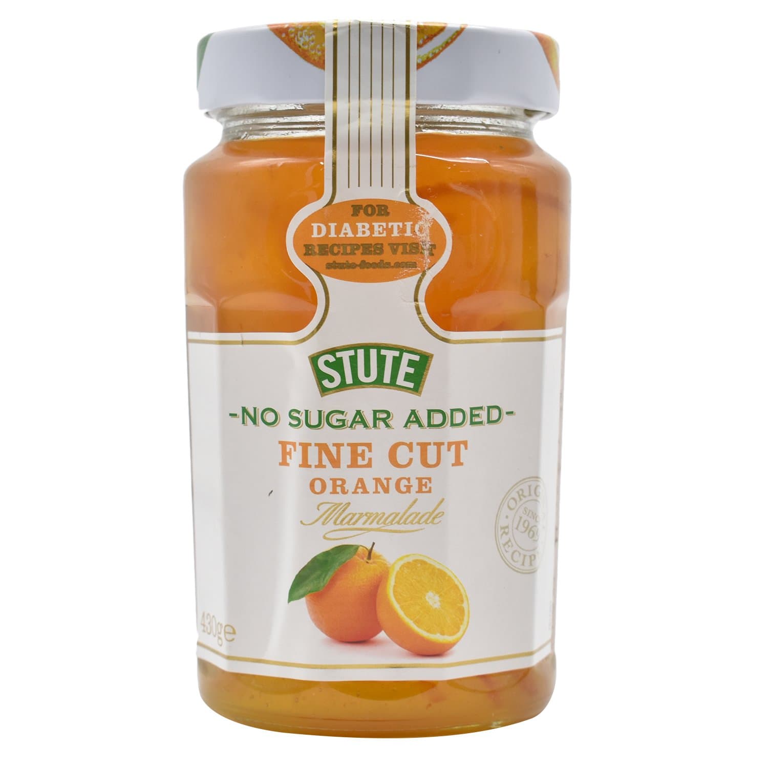 Stute No Sugar Added Fine Cut Orange Marmalade, 430g