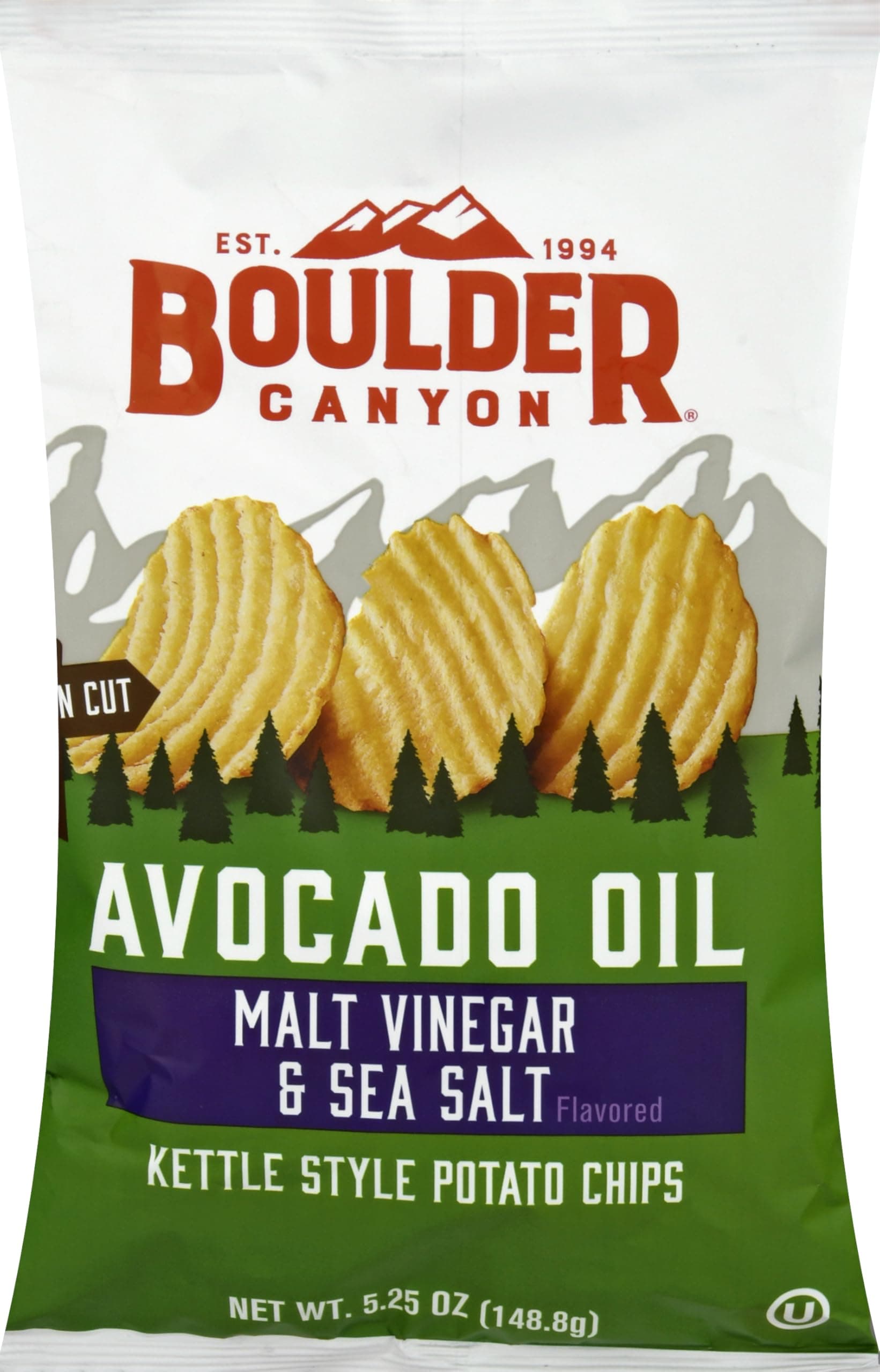 Chips Potato Canyon Cut Avocado Oil Vinegar N Salt, 5.25 Ounce