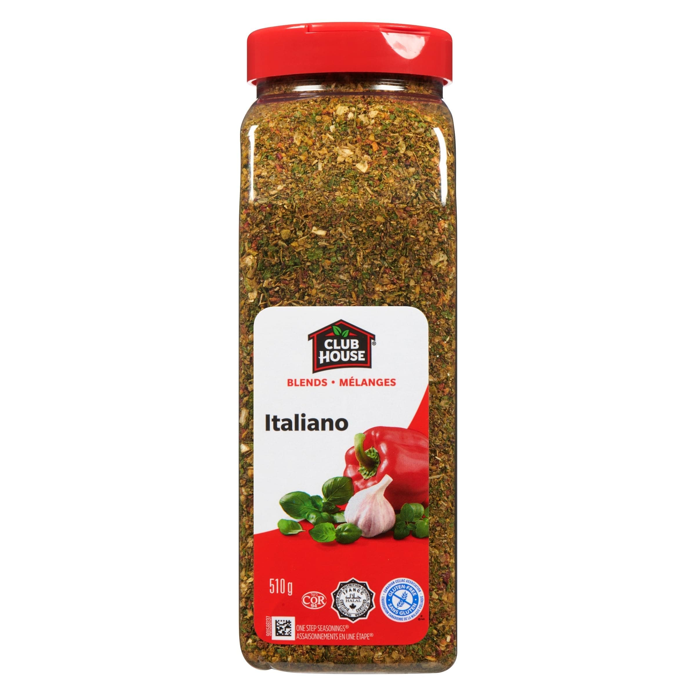 Quality Natural Herbs & Spices, One Step Seasoning, Italiano, 510g (17.99oz), Product of Canada