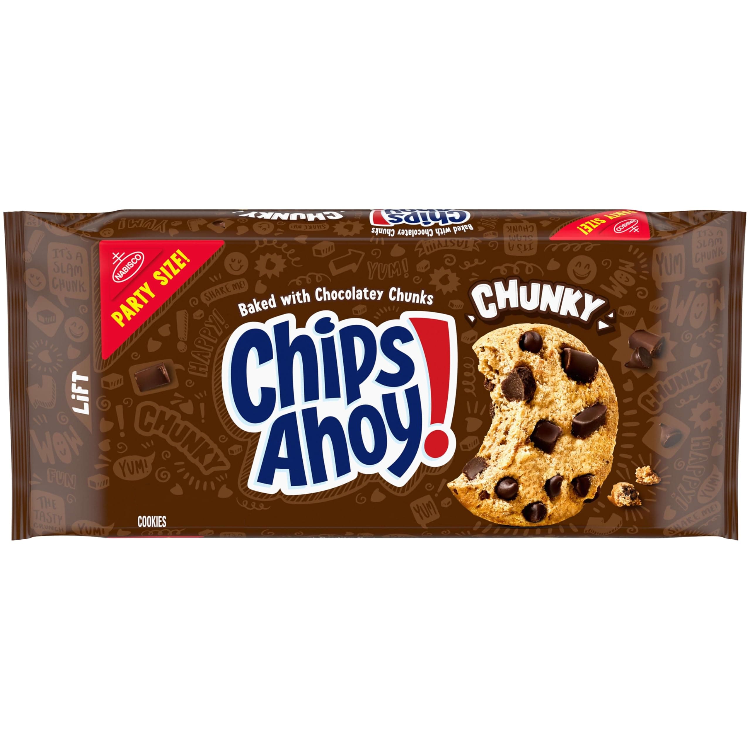 Chunky Chocolate Chip Cookies, Party Size, 24.75 oz