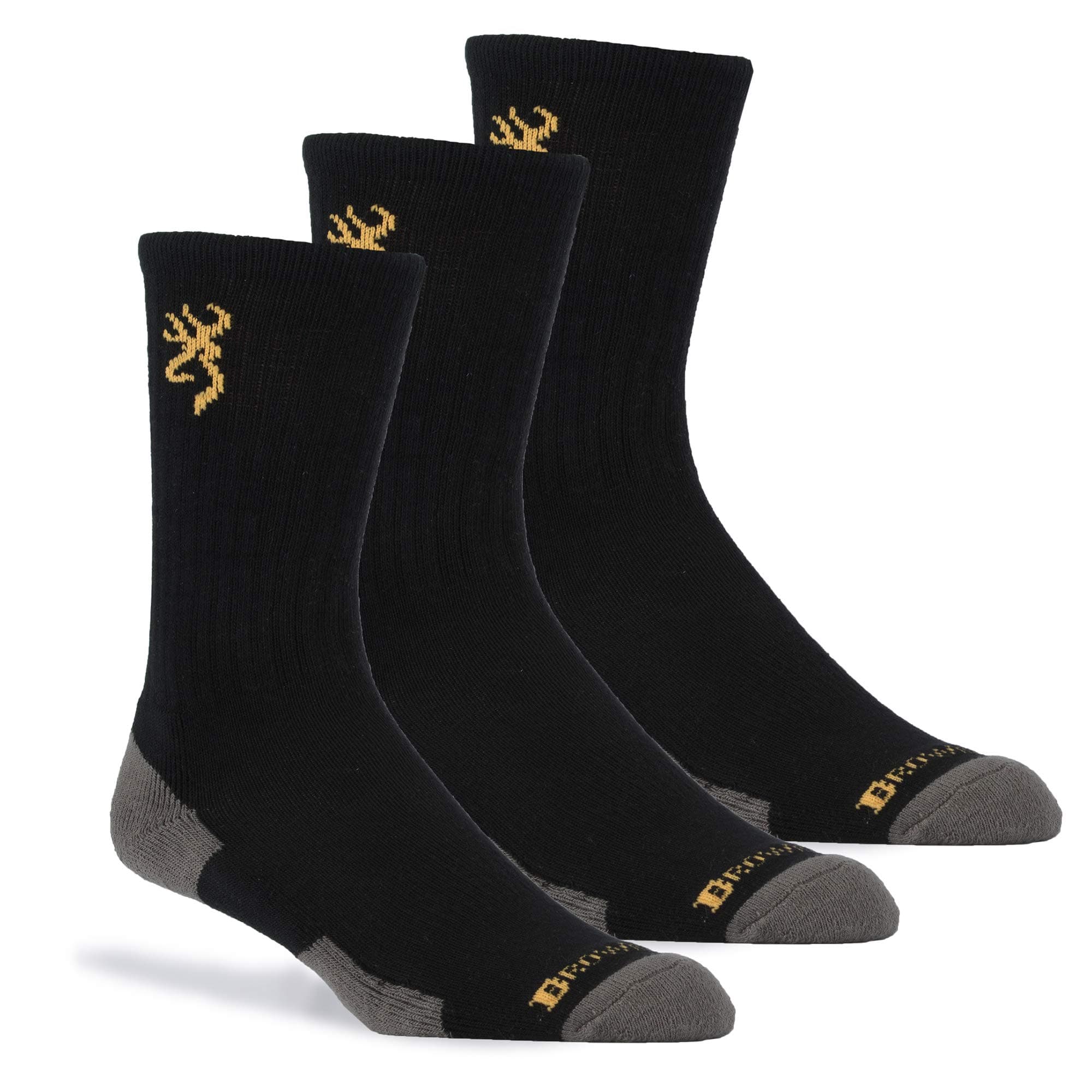 Browning mens 3-pack Everyday Crew Socks (pack of 3)