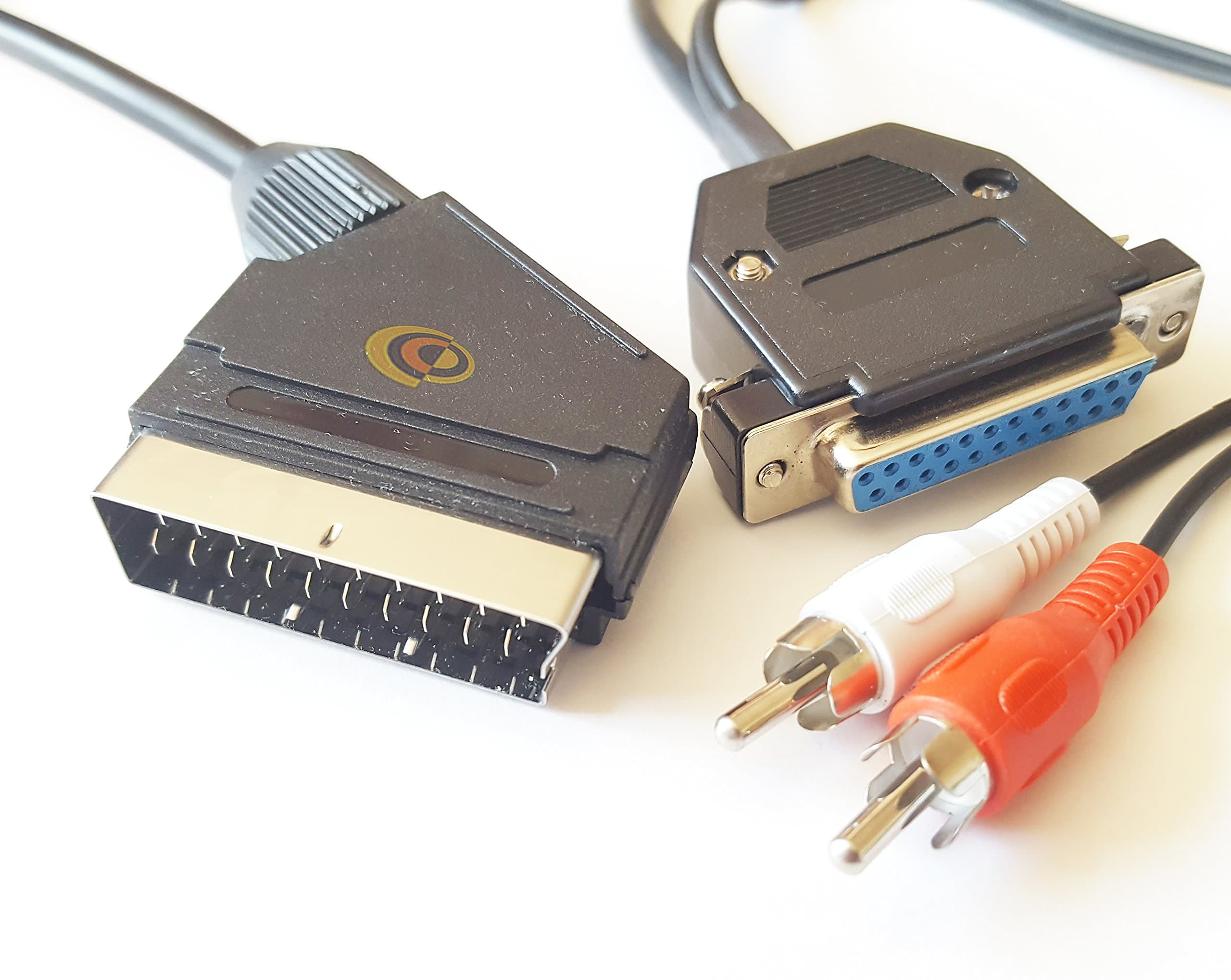 Commodore Amiga RGB 2 Metre Scart Cable with Stereo Audio