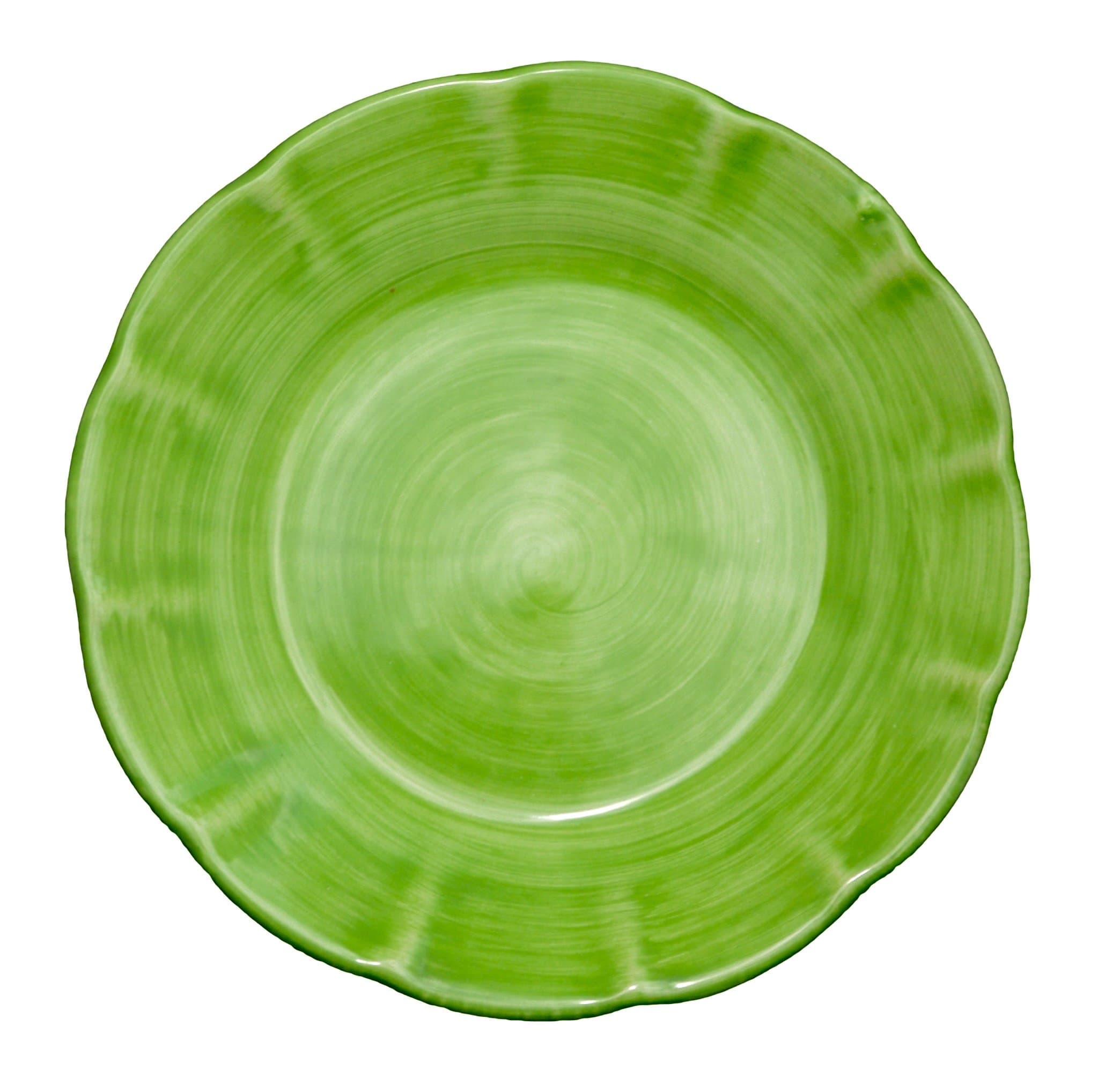 Green Plate Salad Plate - 8.3"/21cm - Handmade & Hand painted in Vieri sul Mare ITALY! - Salad Dish - Fiesta PERFECT!