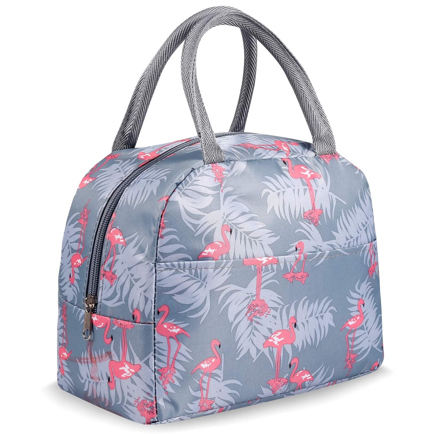 Lunch Bags for Women Insulated Lunch Bag Adult Lunch Bags Women Lunch Box Jeopace(Blue Flamingo)