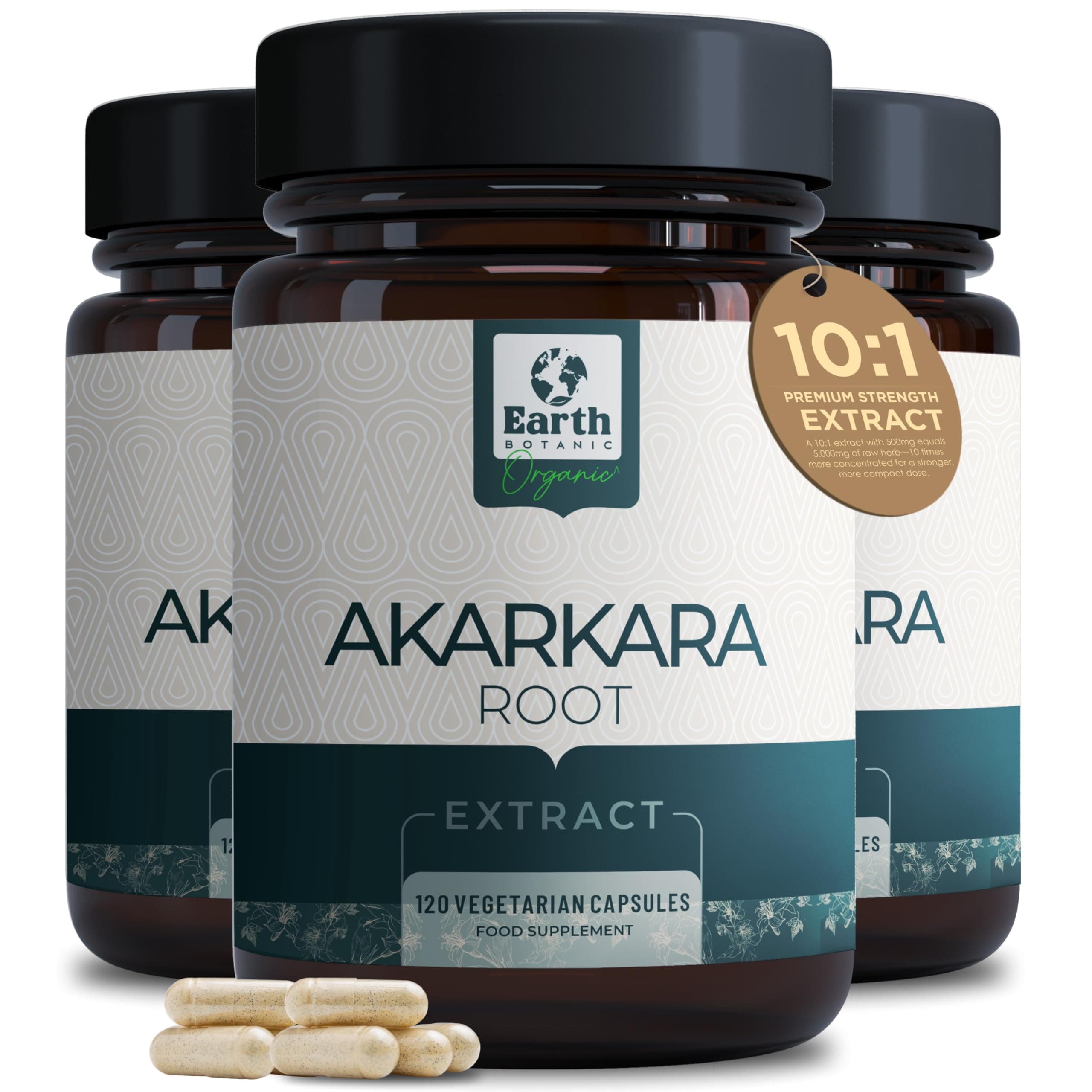 Irani Akarkara Root Extract Powder 10:1 Anacyclus Pyrethrum - 5000mg 90 Vegan Capsules - (Non-GMO, Gluten Free) 3 Months Supply
