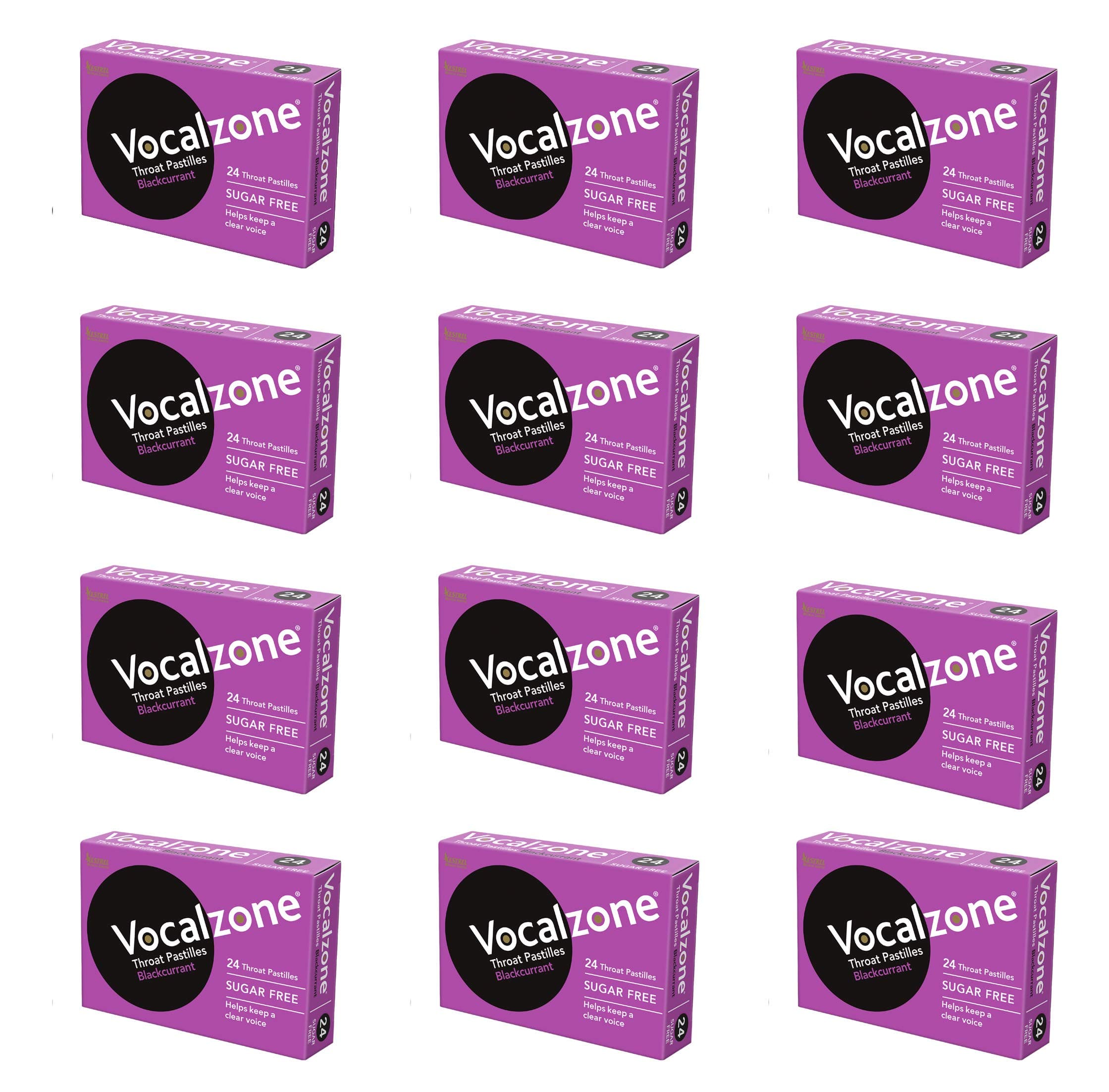 Blackcurrant Sore Throat Relief Pastilles 12 Pack