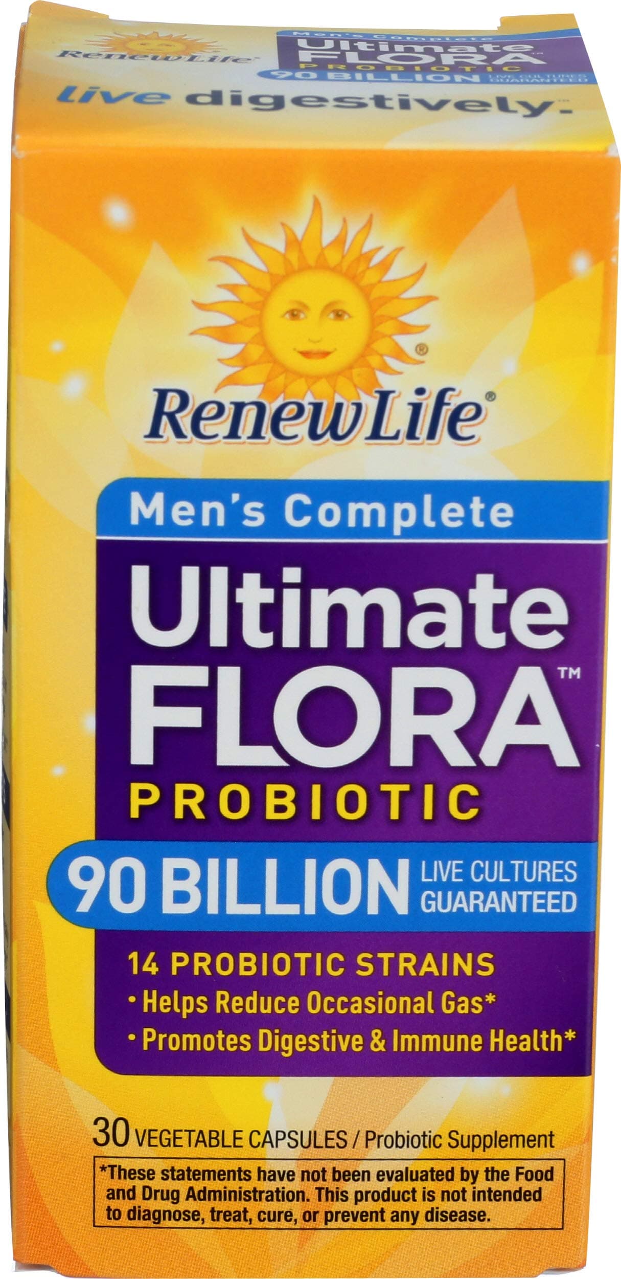 Renew Life Adult Ultimate Flora Men's Care Probiotic Supplement, 136 g