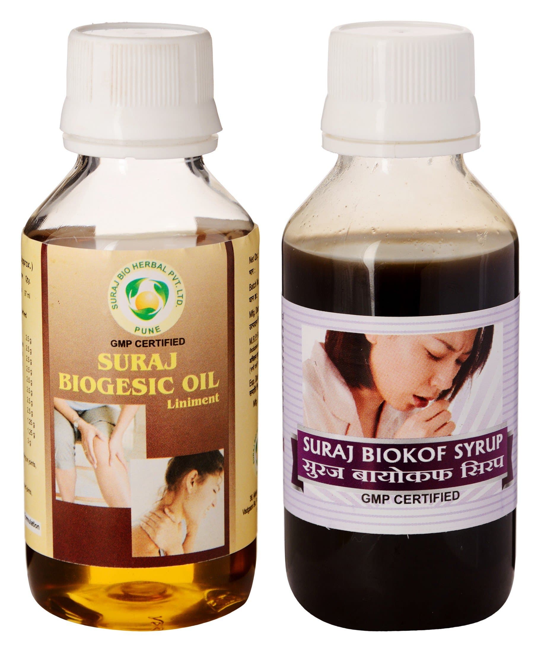 Suraj Bio Herbal Biogesic - 100 ml with Herbal Biokof - 100 ml