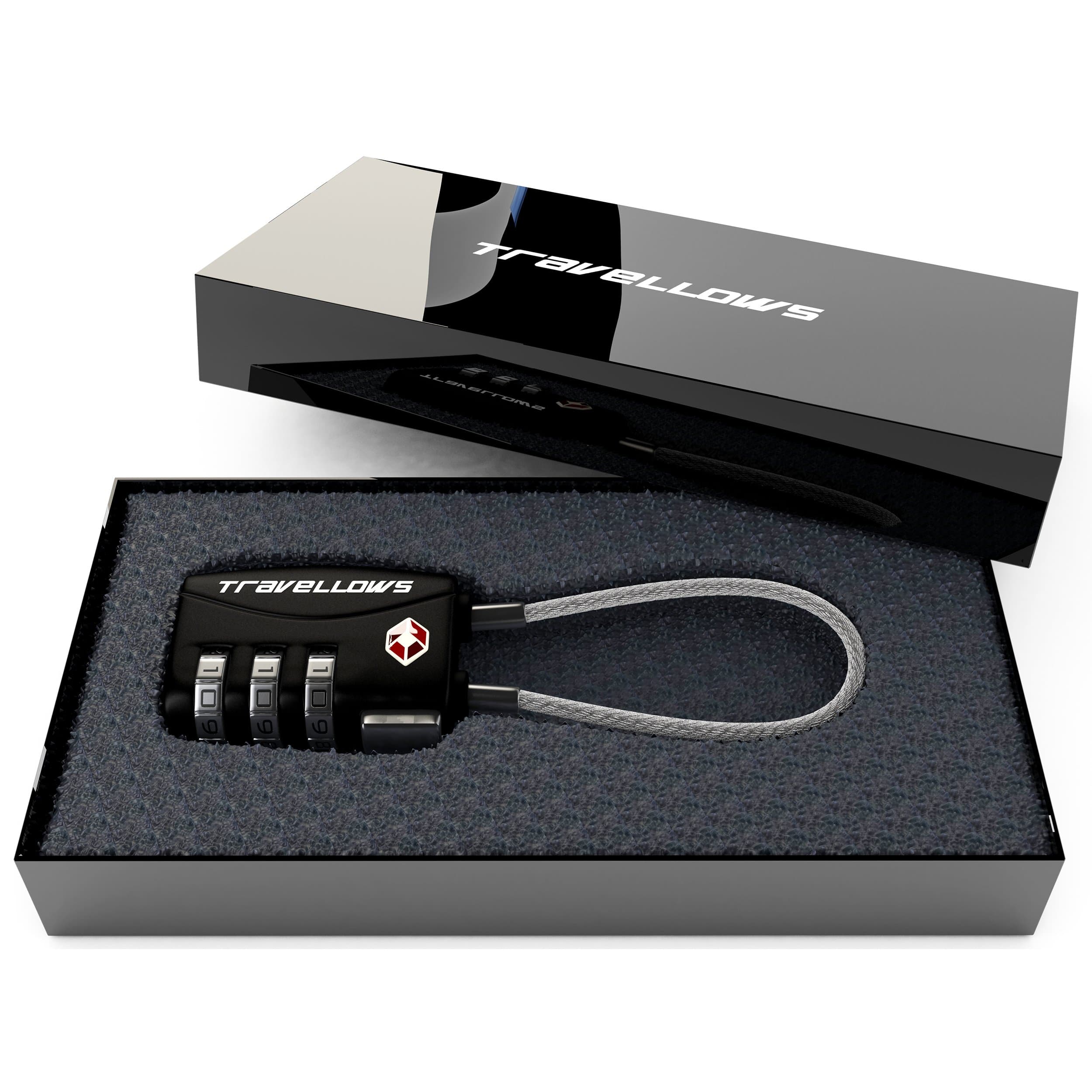 Travellows TSA Approved Combination Luggage Lock - Heavy Duty for Travel