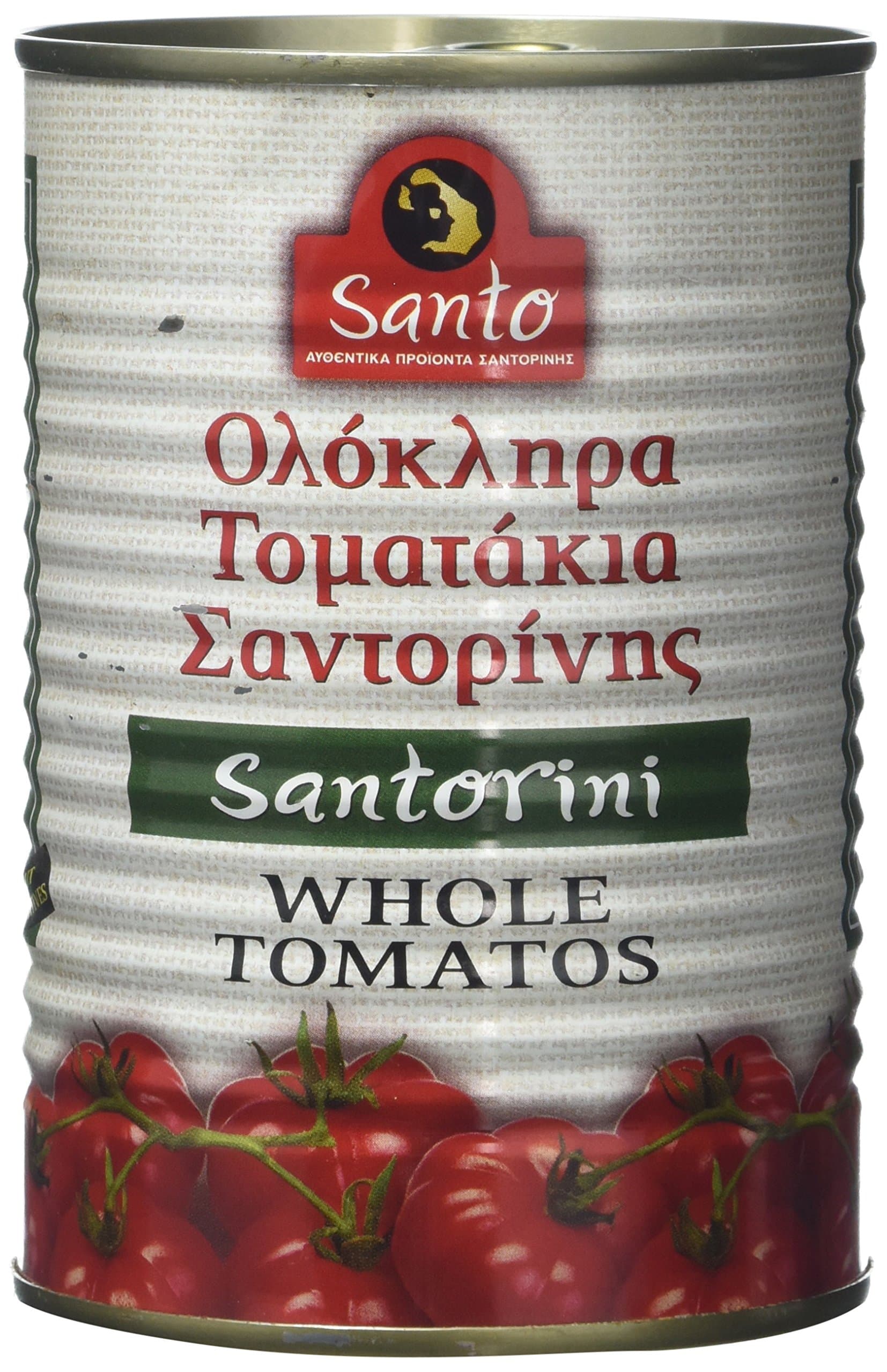 Santo Wines PDO Santorini Whole Tomatoes Juice in Tin 400 g (Pack of 4)