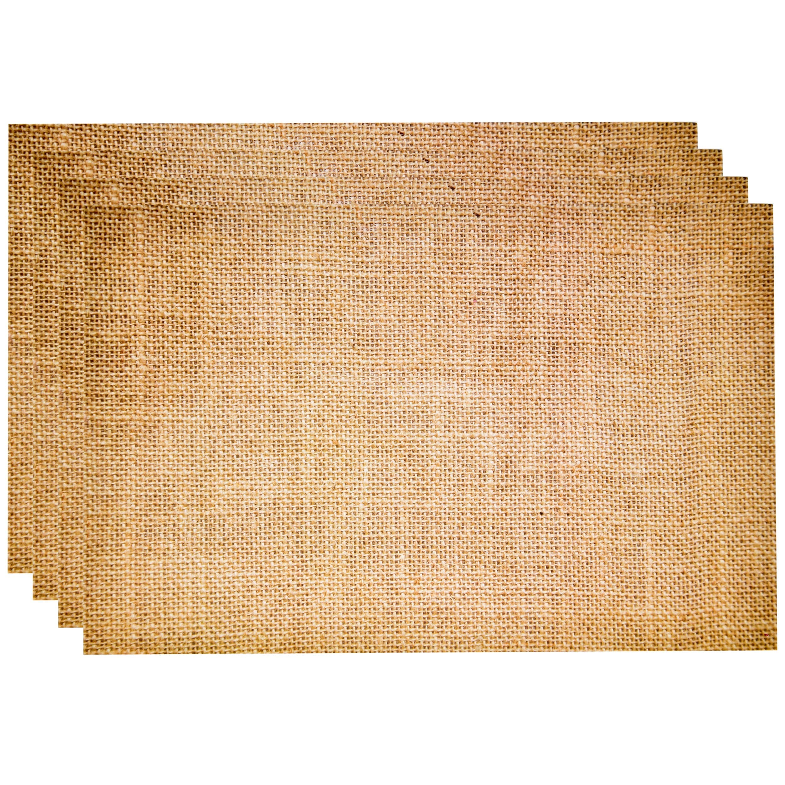 Gift Boutique 50 Disposable Burlap Printed Paper Place Mats 11" x 17" Rectangle Rustic Coated Place Mat Vintage Country Table Setting Party Supplies