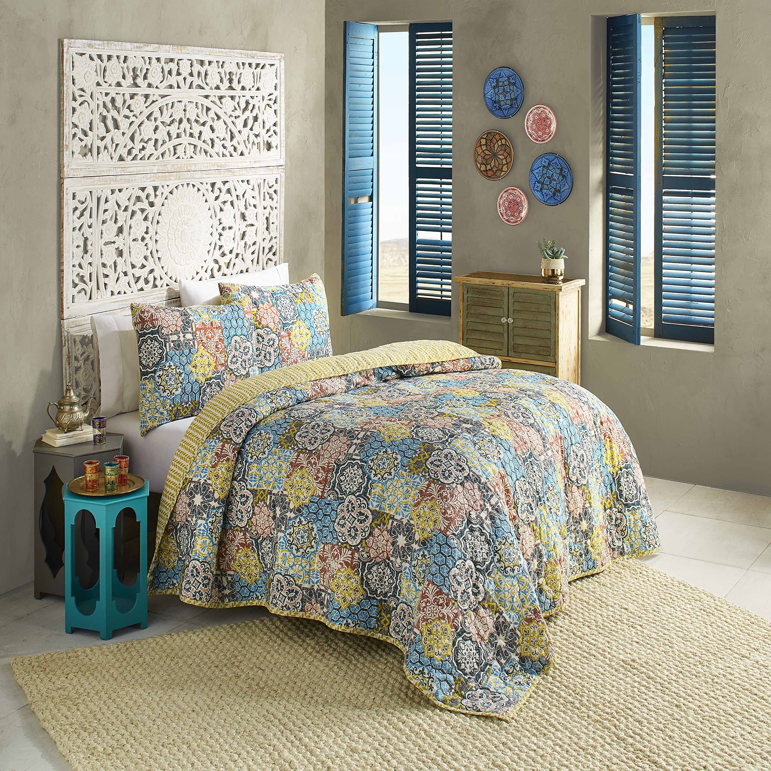 Blissliving Home Blissliving Marrakesh Riyadh Reversible Quilt Set King, Multi